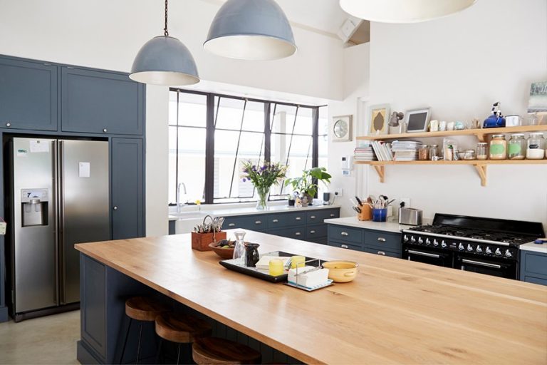 Kitchen with timber table | | Featured Image for the Cut to Size Board Page of Kitchen Discount House.